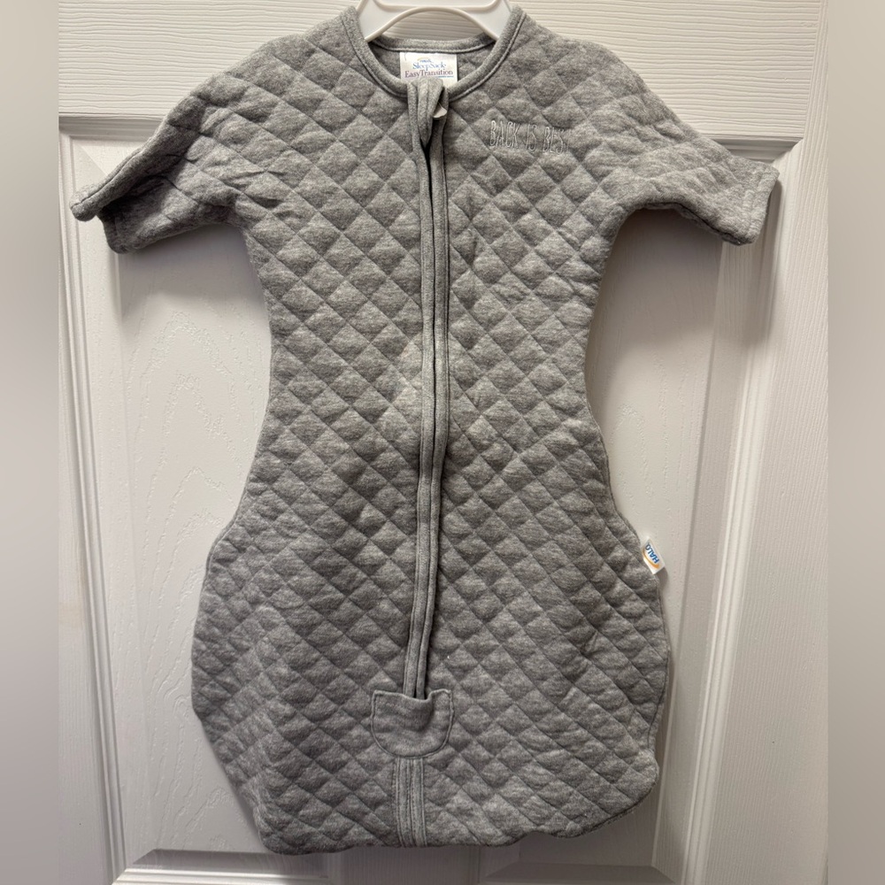 Halo Gray Quilted Easy Transitions Sleep Sack
